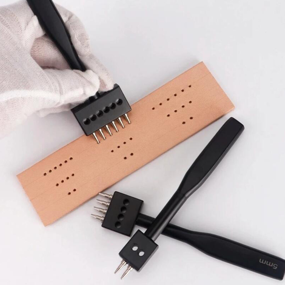 Rivet Setter Tool - Black Prong Punch Tool Set 3pcs