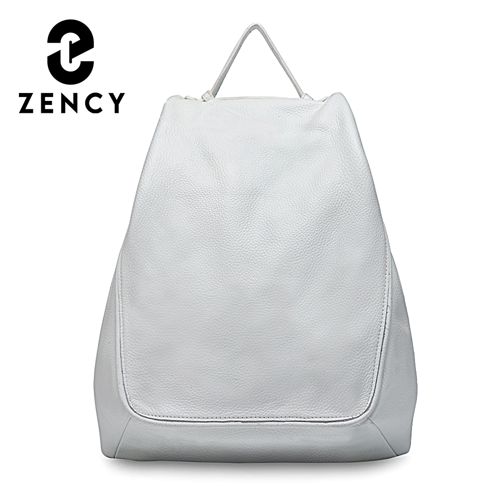 Leather Work Backpack - Zency Women 100% Genuine Leather Anti-theft