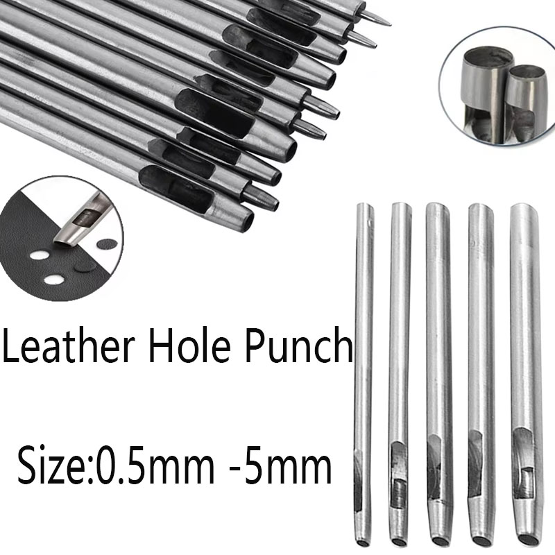 Leatherwork Hole Punch - 0.5-5mm Leather Hole Punch Tool Set