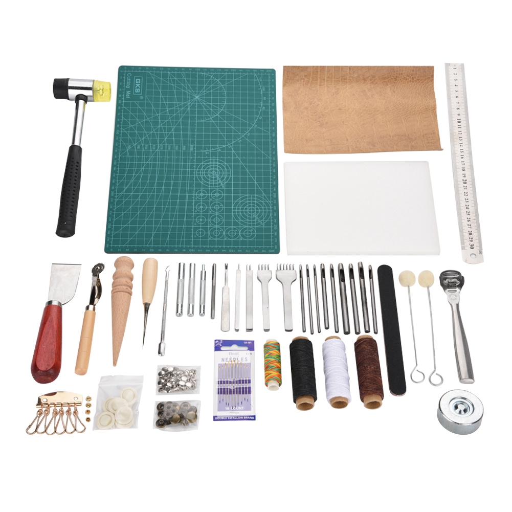 Groover Stitching Tool - 42PCS Leather Craft Tools Set Leather