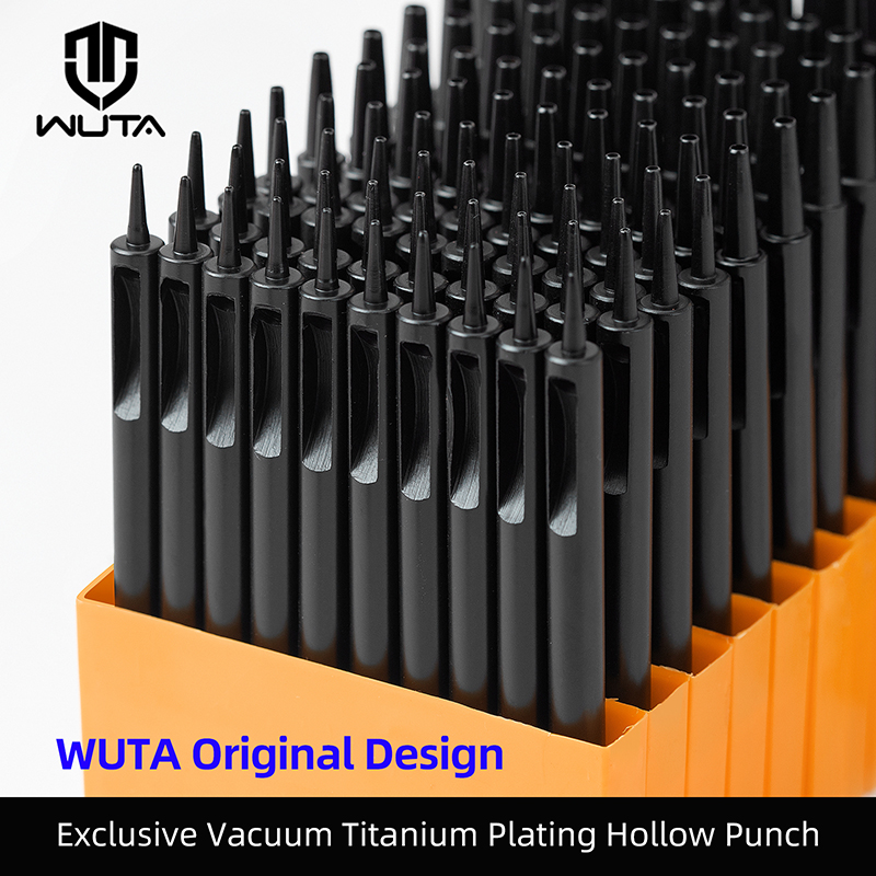 Rivet Setter Tool - WUTA 1-10pcs Plating Titanium Leather Hole