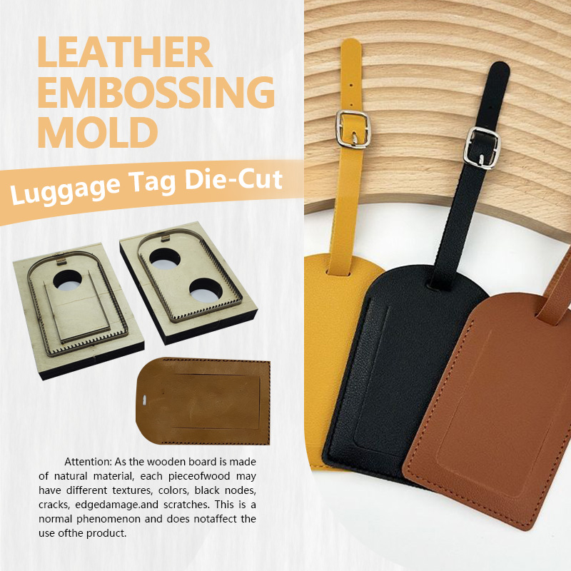 Leatherwork Knives - Leather Luggage Tag Set of 2