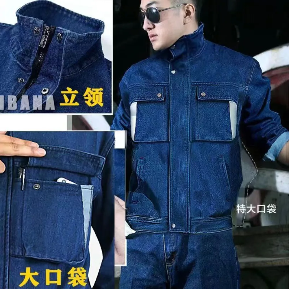 Jeans Work Clothes Electric We - Leather Work Overalls ulasan dan harga