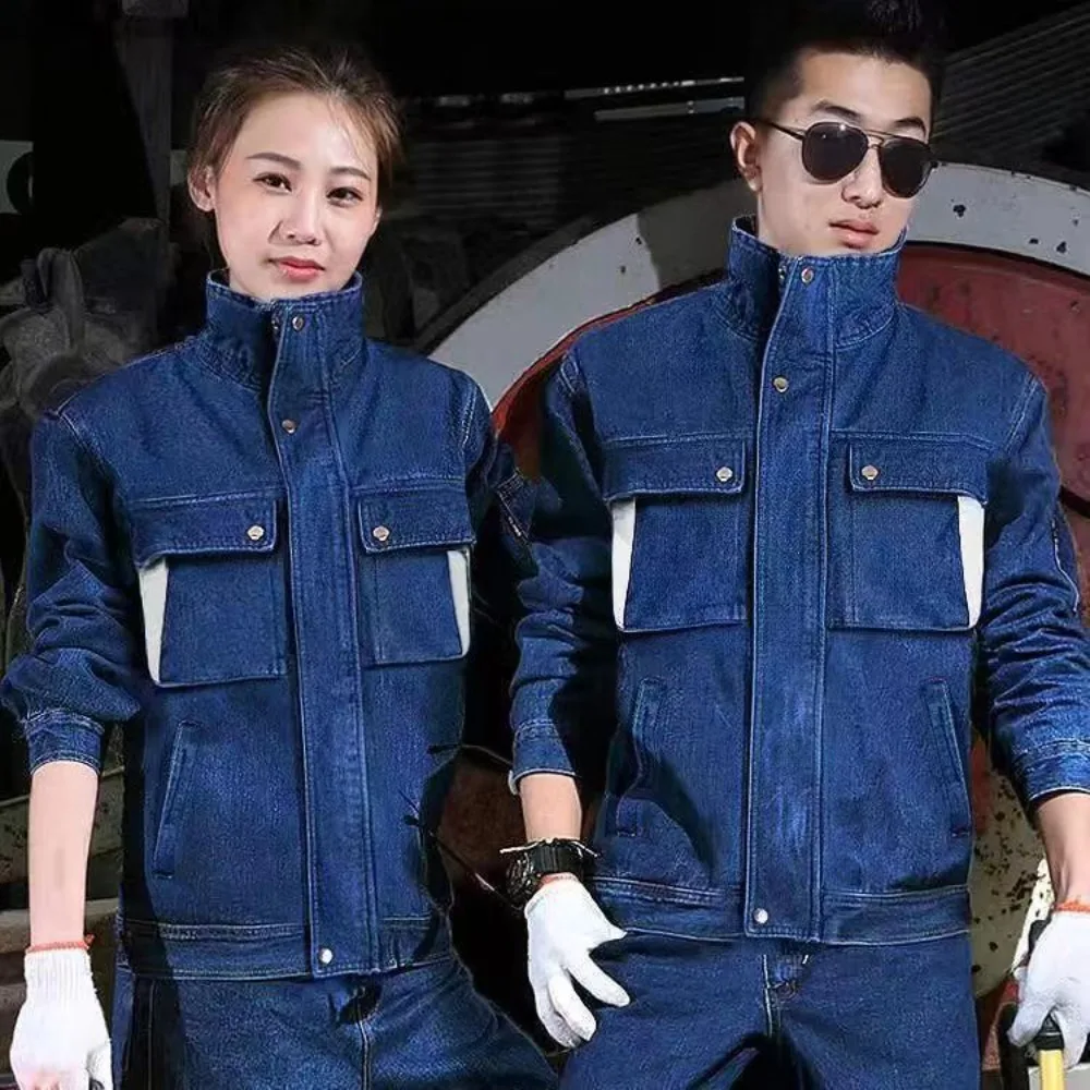 Jeans Work Clothes Electric We - Leather Work Overalls ulasan dan harga