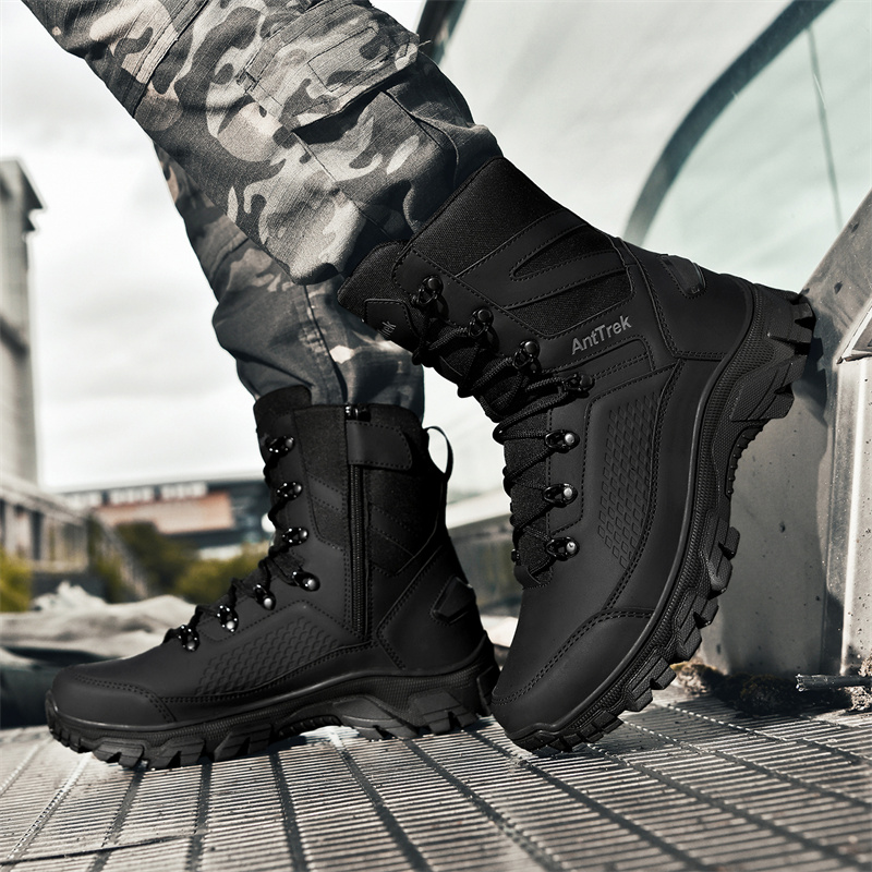 2025 New Tactical Boots Men Bo - Leather Work Flats ulasan dan harga