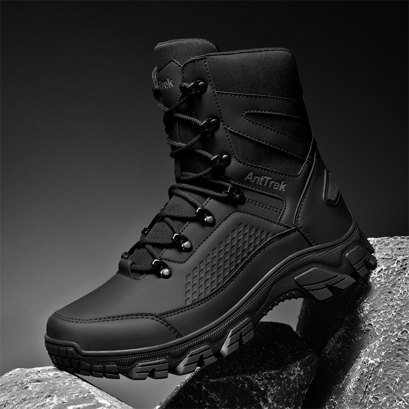 2025 New Tactical Boots Men Bo - Leather Work Flats ulasan dan harga