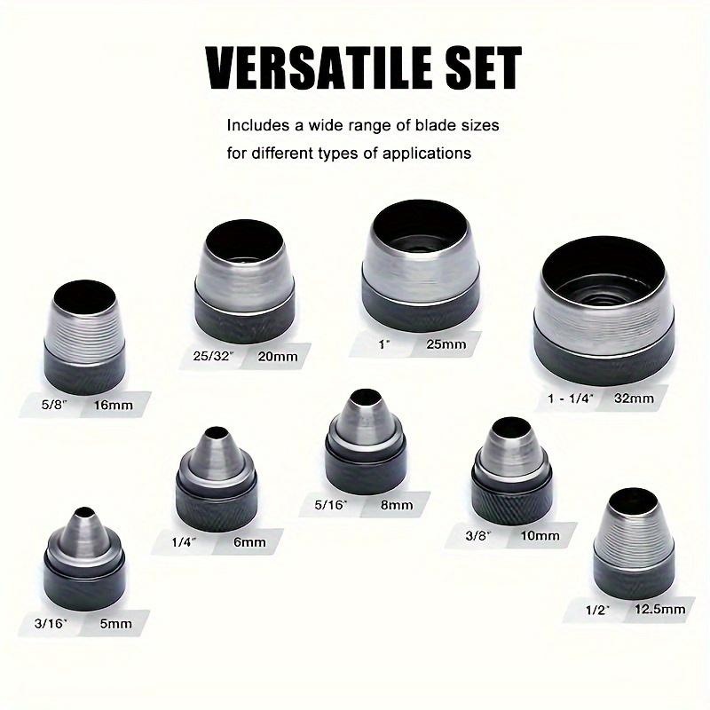 10Pcs Hollow Punch Set Heavy‑D - Leatherwork Hole Punch ulasan dan harga
