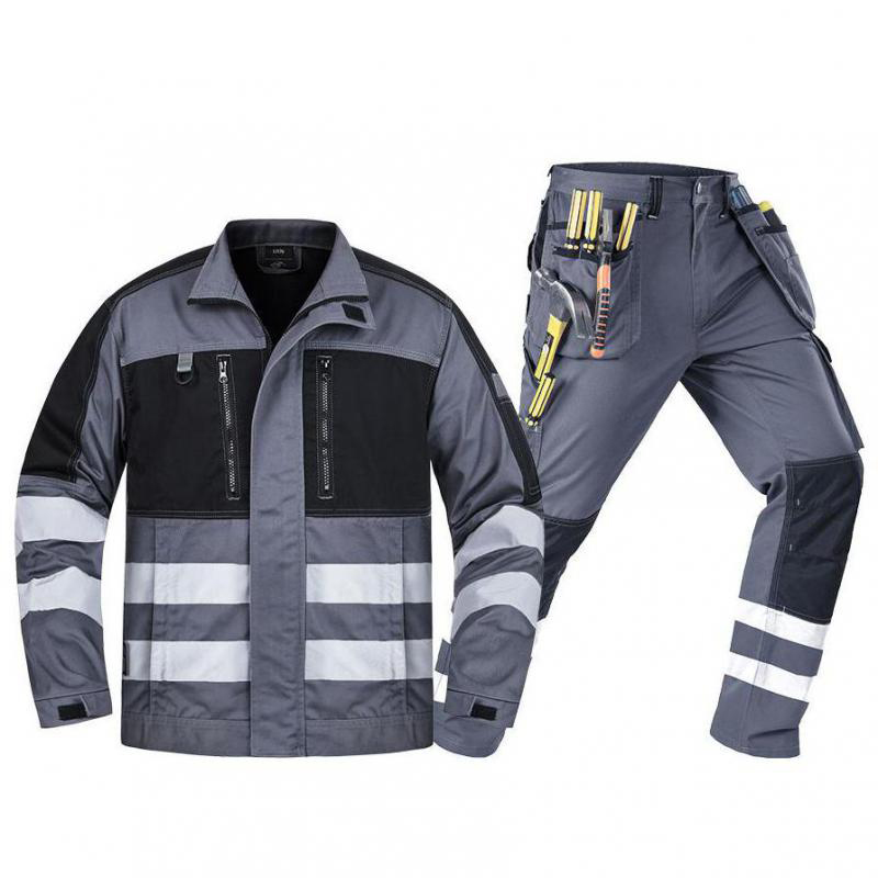 Multi Pocket Reflective Safety - Leather Work Overalls ulasan dan harga
