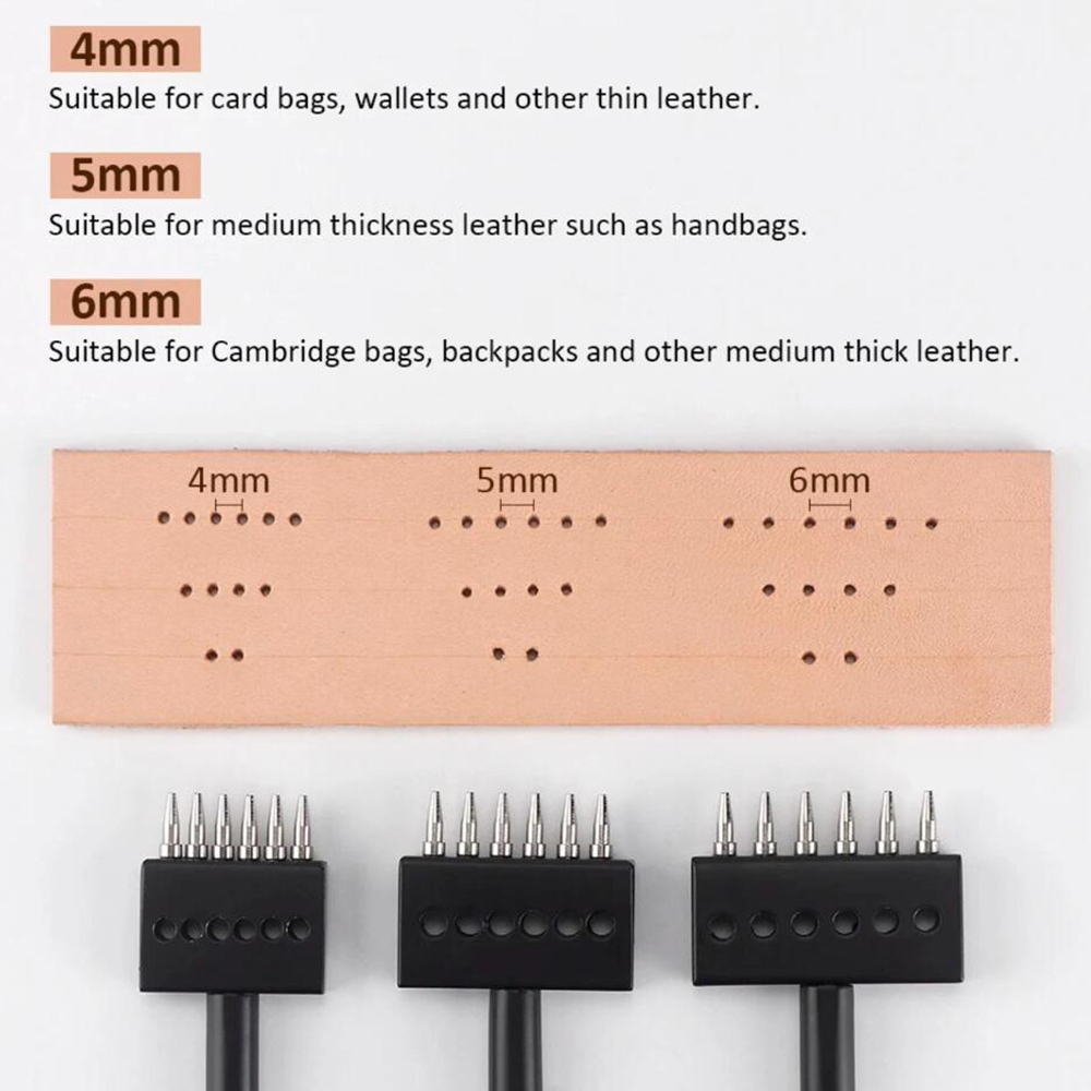 Black Prong Punch Tool Set 3pc - Rivet Setter Tool ulasan dan harga