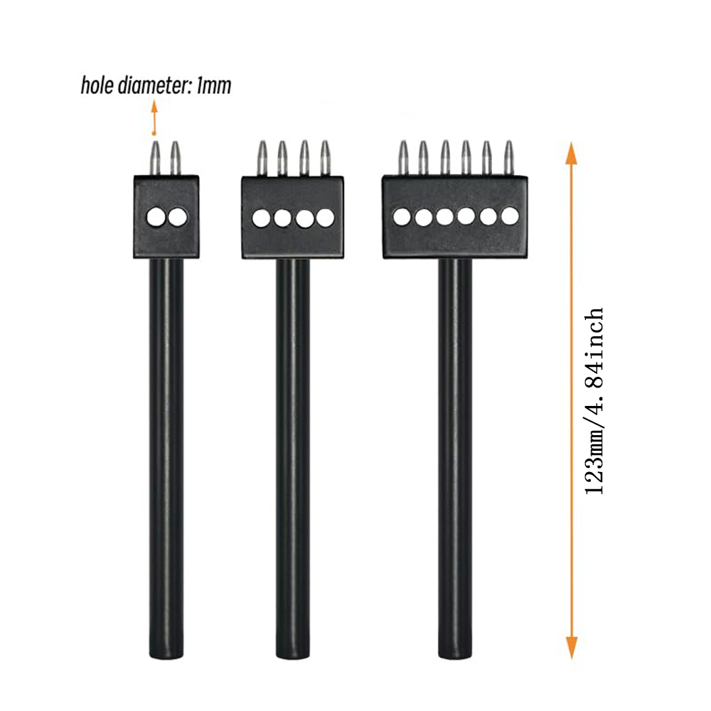 Black Prong Punch Tool Set 3pc - Rivet Setter Tool ulasan dan harga