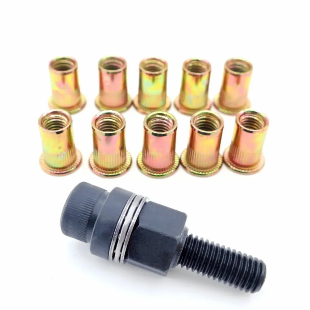 Hand Rivet Nut Tool with 10 Ri - Rivet Setter Tool ulasan dan harga