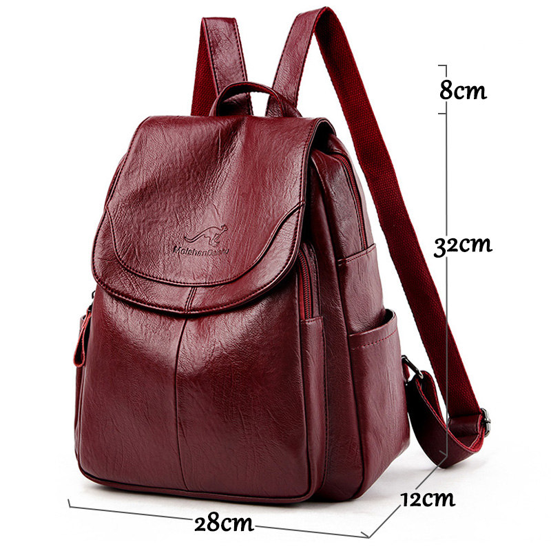 Vintage Soft Leather Backpack  - Leather Work Backpack ulasan dan harga