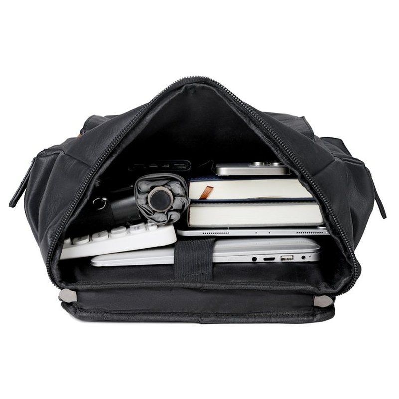 New Vintage Men's Leather Back - Leather Work Backpack ulasan dan harga