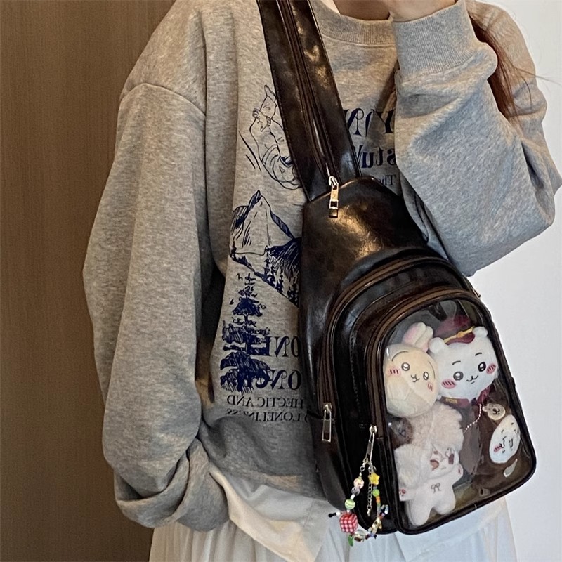 JIAERDI Anime Ita Bag Fits 20c - Leather Work Backpack ulasan dan harga