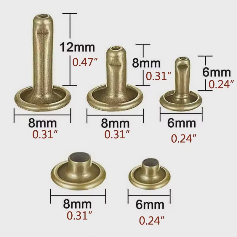Metal Double Cap Rivets Studs  - Rivet Setter Tool ulasan dan harga