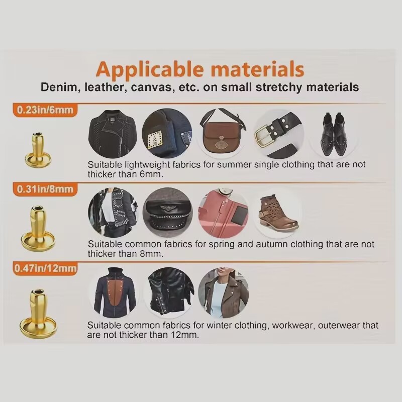 Metal Double Cap Rivets Studs  - Rivet Setter Tool ulasan dan harga