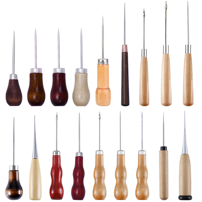 Leather Awl Wood Handle Awls S - Leatherwork Repairs ulasan dan harga