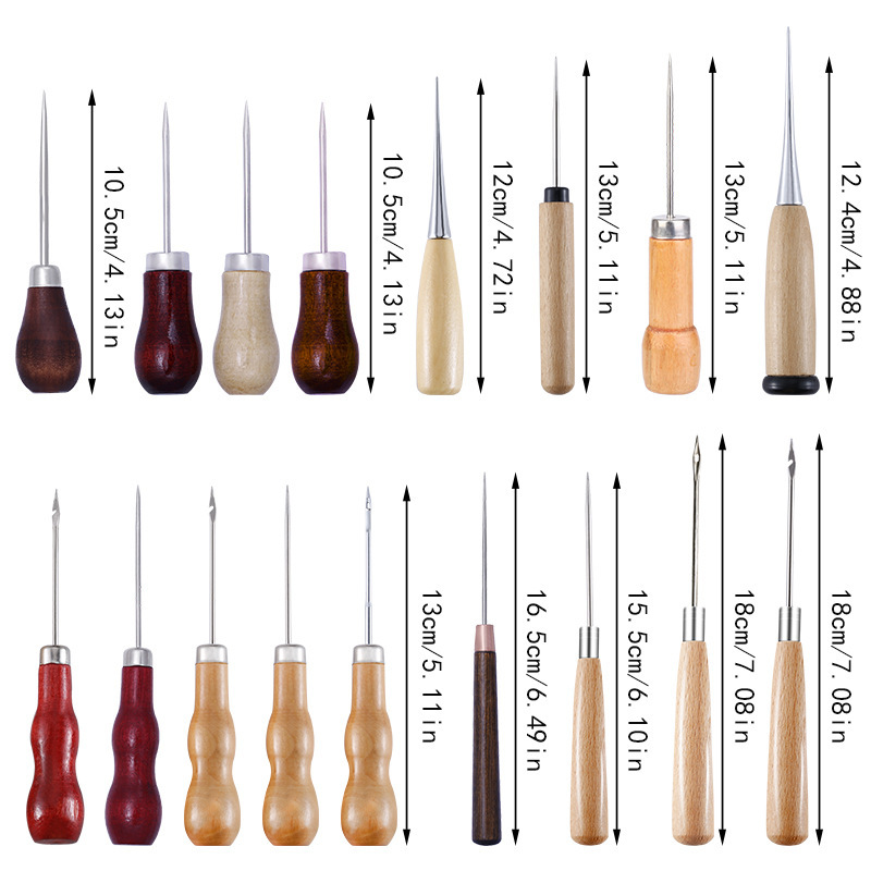 Leather Awl Wood Handle Awls S - Leatherwork Repairs ulasan dan harga