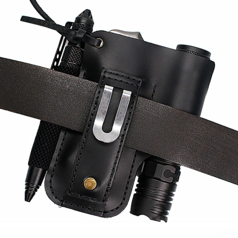 EDC Leather Flashlight Tool Ho - Leatherwork Knives ulasan dan harga