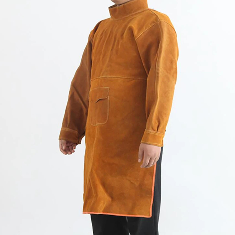 Cowhide Leather Welding Clothe - Leather Work Overalls ulasan dan harga