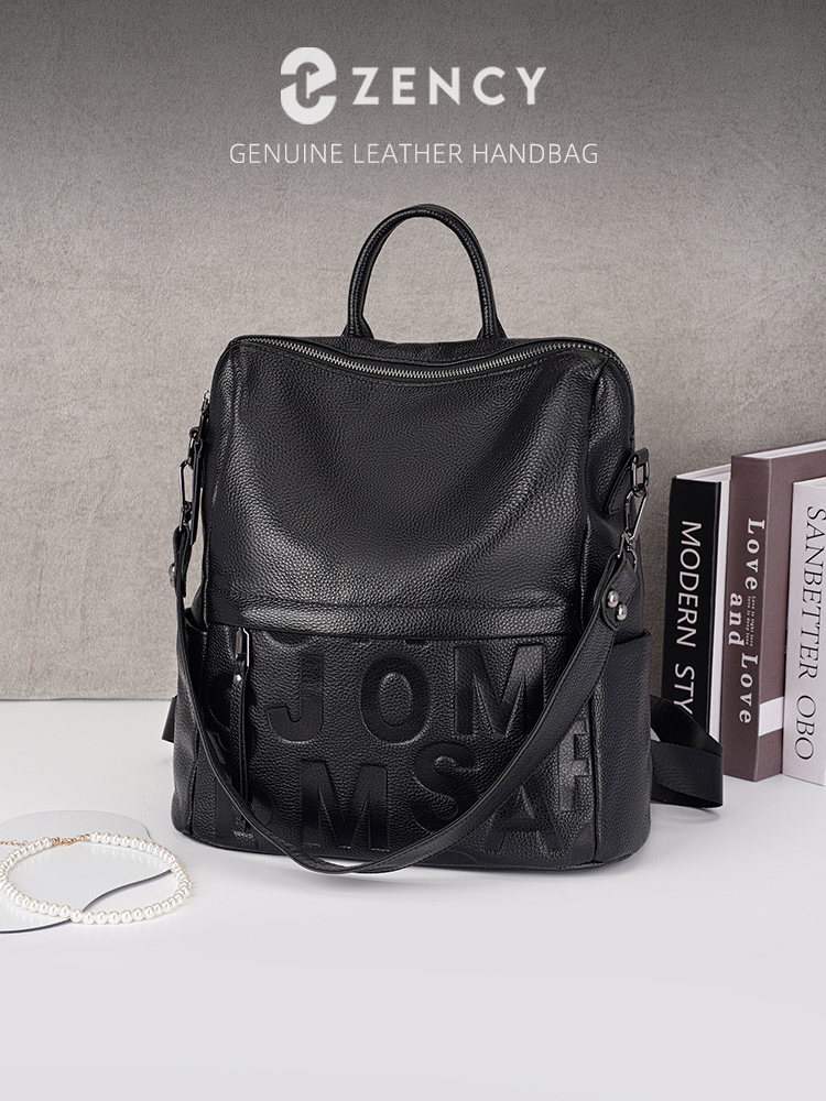 Zency Premium Genuine Leather  - Leather Work Backpack ulasan dan harga