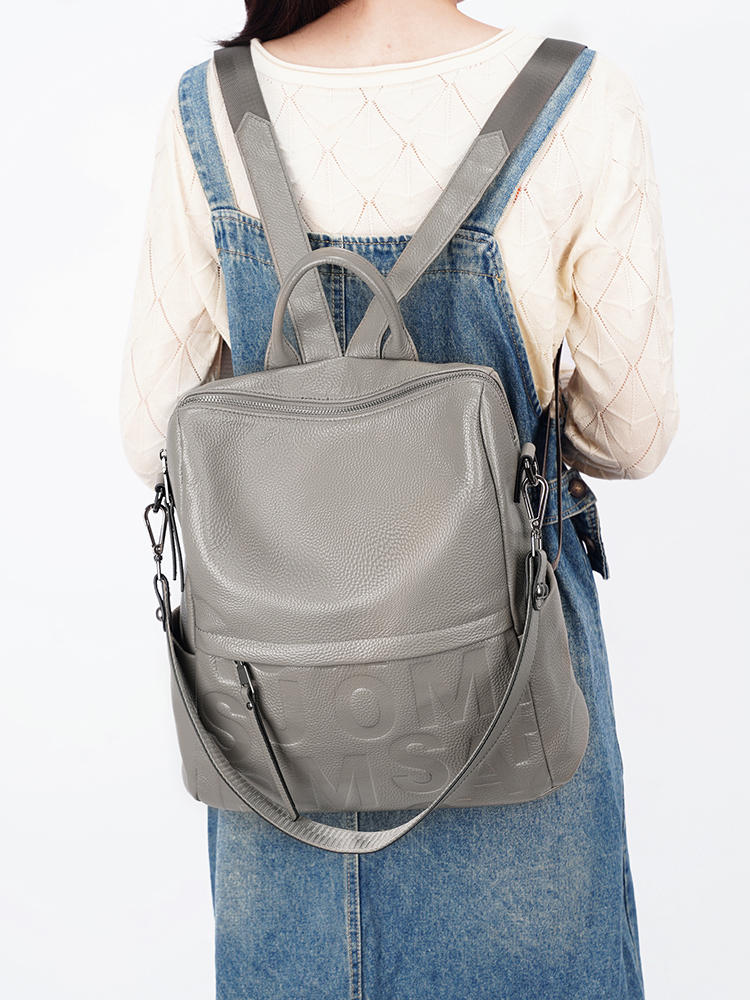 Zency Premium Genuine Leather  - Leather Work Backpack ulasan dan harga