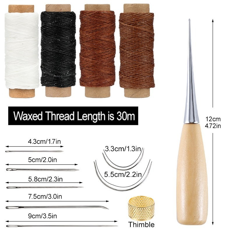 13 Pcs Leather Sewing Set Hand - Leatherwork Tool Kit ulasan dan harga