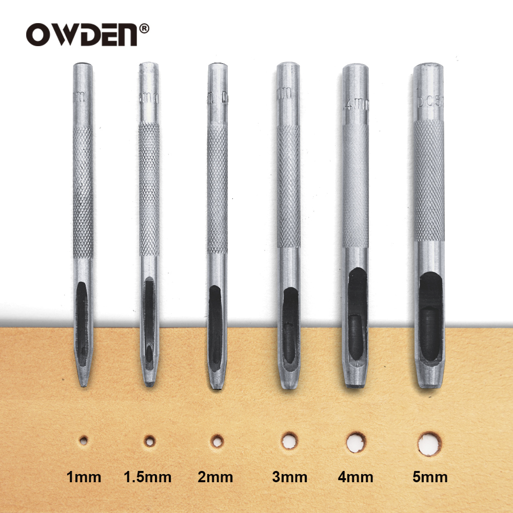 6pcs Leather Hole Punching Too - Rivet Setter Tool ulasan dan harga