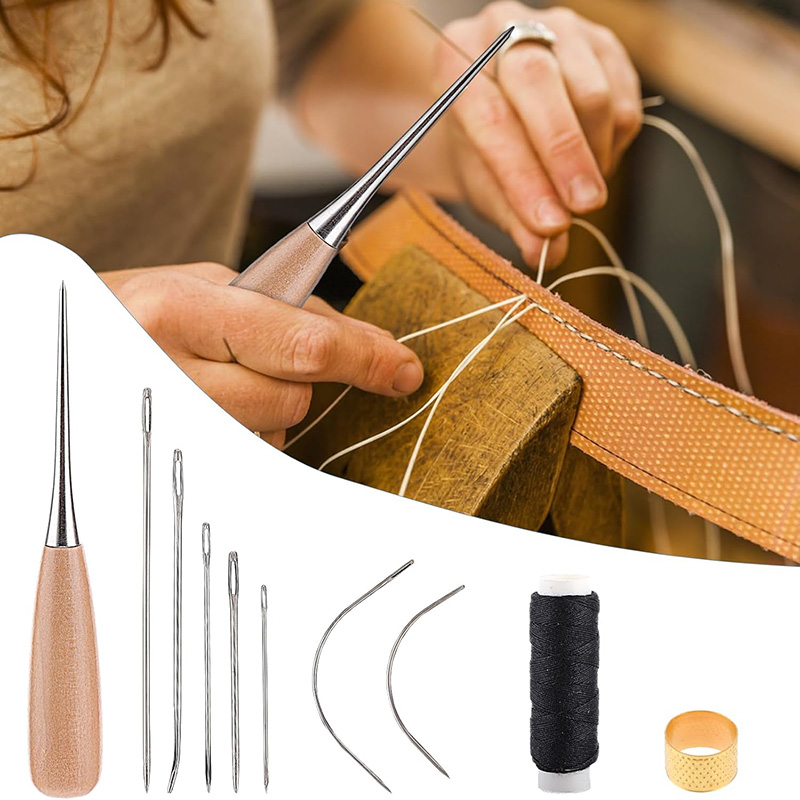 10/11Pcs Leather Sewing Kit Le - Leatherwork Tool Kit ulasan dan harga