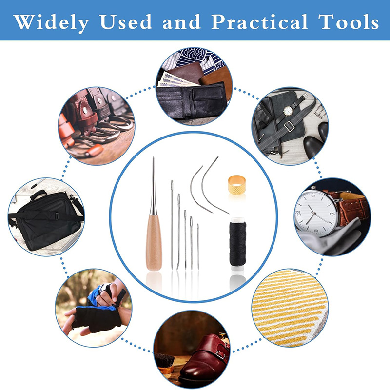 10/11Pcs Leather Sewing Kit Le - Leatherwork Tool Kit ulasan dan harga
