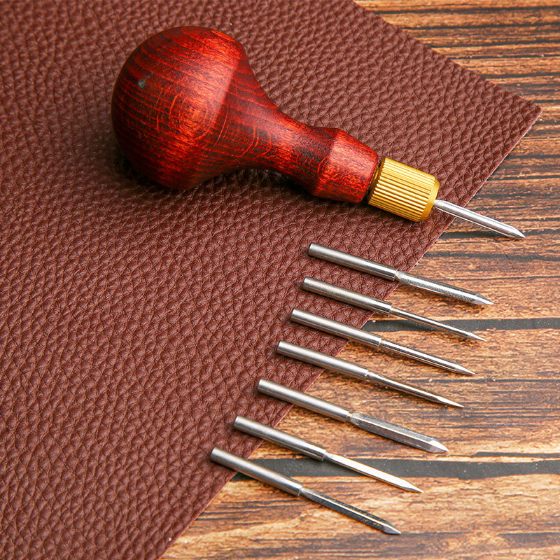 1Set DIY Leather Punch Awl Woo - Leatherwork Hole Punch ulasan dan harga