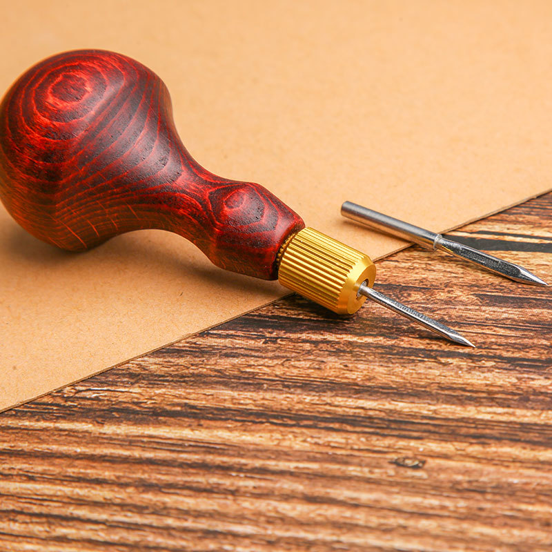 1Set DIY Leather Punch Awl Woo - Leatherwork Hole Punch ulasan dan harga