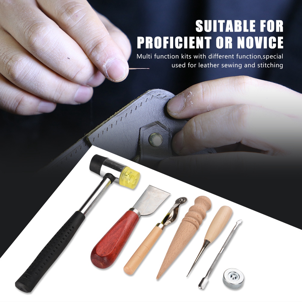 42PCS Leather Craft Tools Set  - Groover Stitching Tool ulasan dan harga