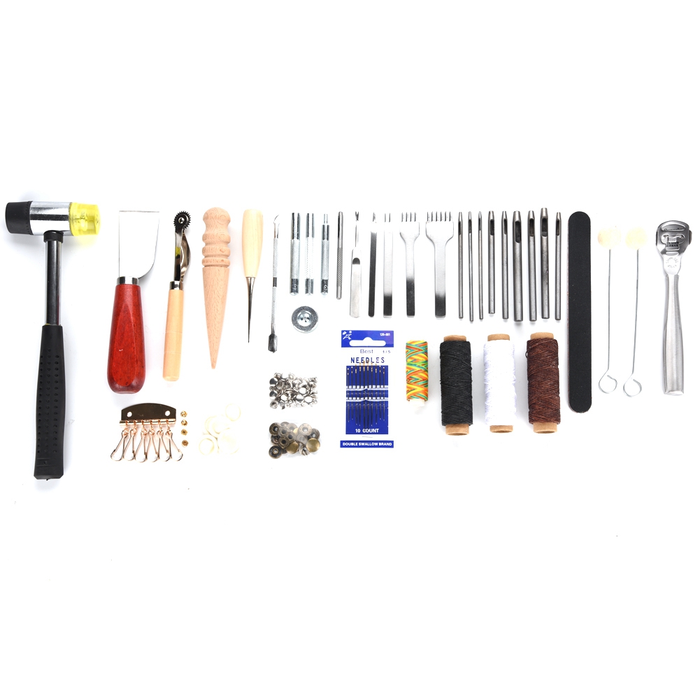 42PCS Leather Craft Tools Set  - Groover Stitching Tool ulasan dan harga
