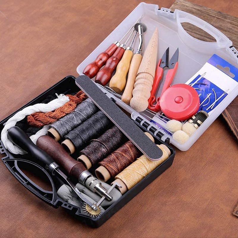 DIY Leather Craft Hand Sewing  - Leatherwork Hole Punch ulasan dan harga