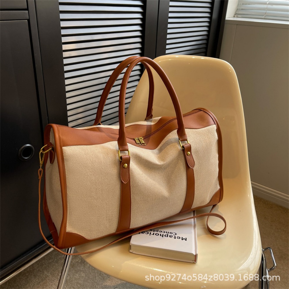 2026 Vintage Canvas & PU Leath - Leather Work Duffle Bag ulasan dan harga