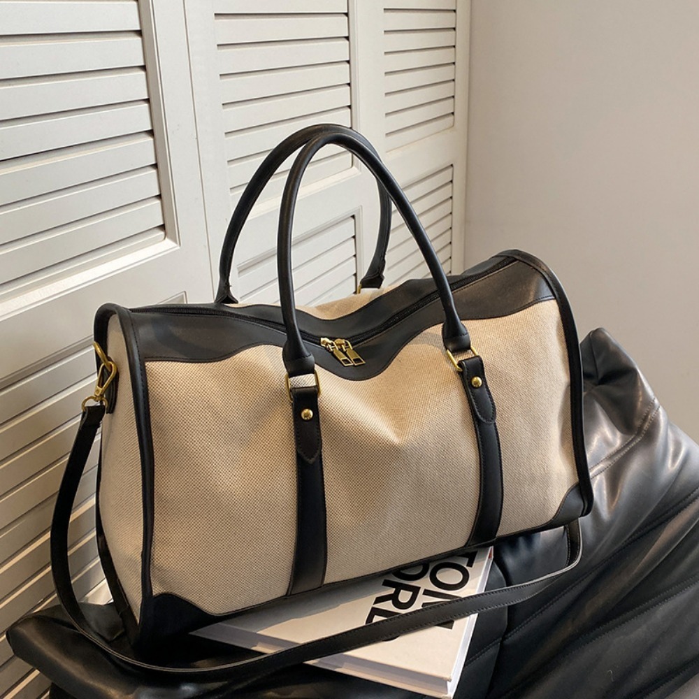 2026 Vintage Canvas & PU Leath - Leather Work Duffle Bag ulasan dan harga