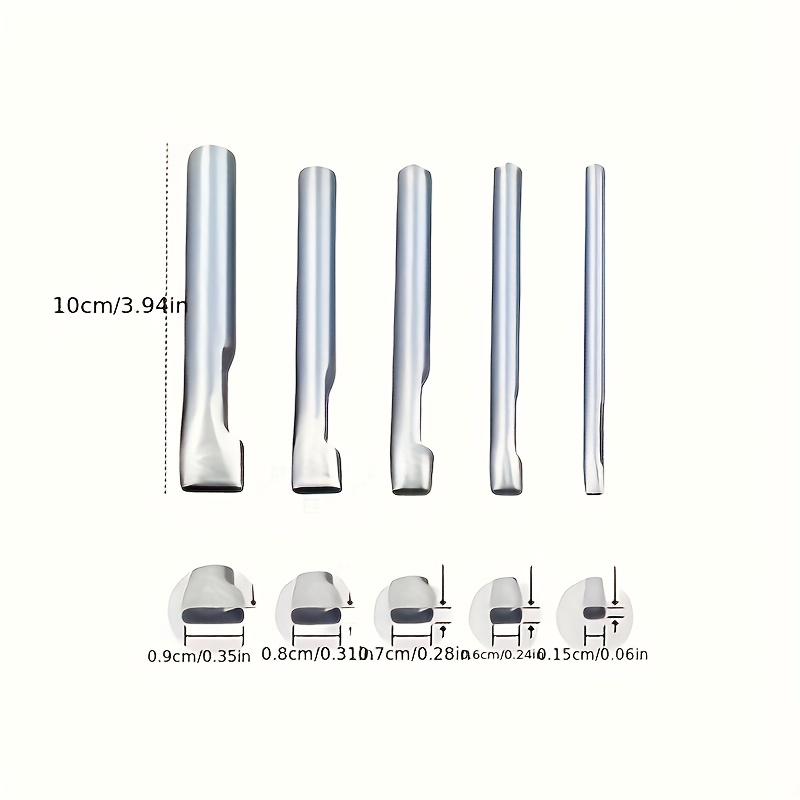 5pcs Leather Oblong Belt Hole  - Leatherwork Hole Punch ulasan dan harga