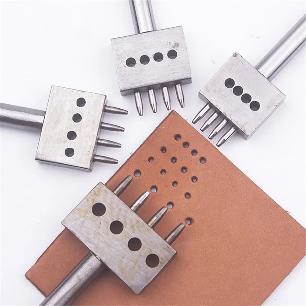 1Pcs 2/4/6Teeth Leather Punchi - Leatherwork Hole Punch ulasan dan harga