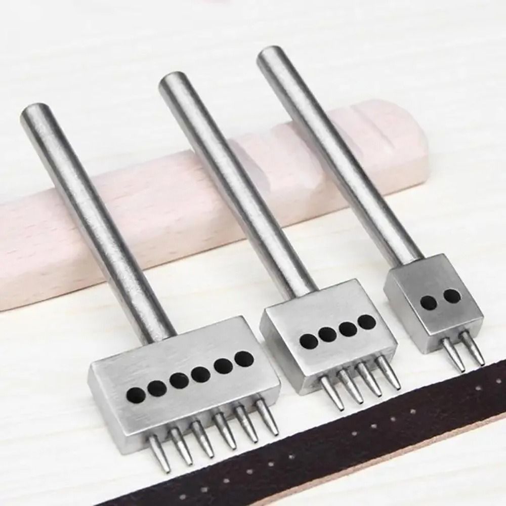 1Pcs 2/4/6Teeth Leather Punchi - Leatherwork Hole Punch ulasan dan harga