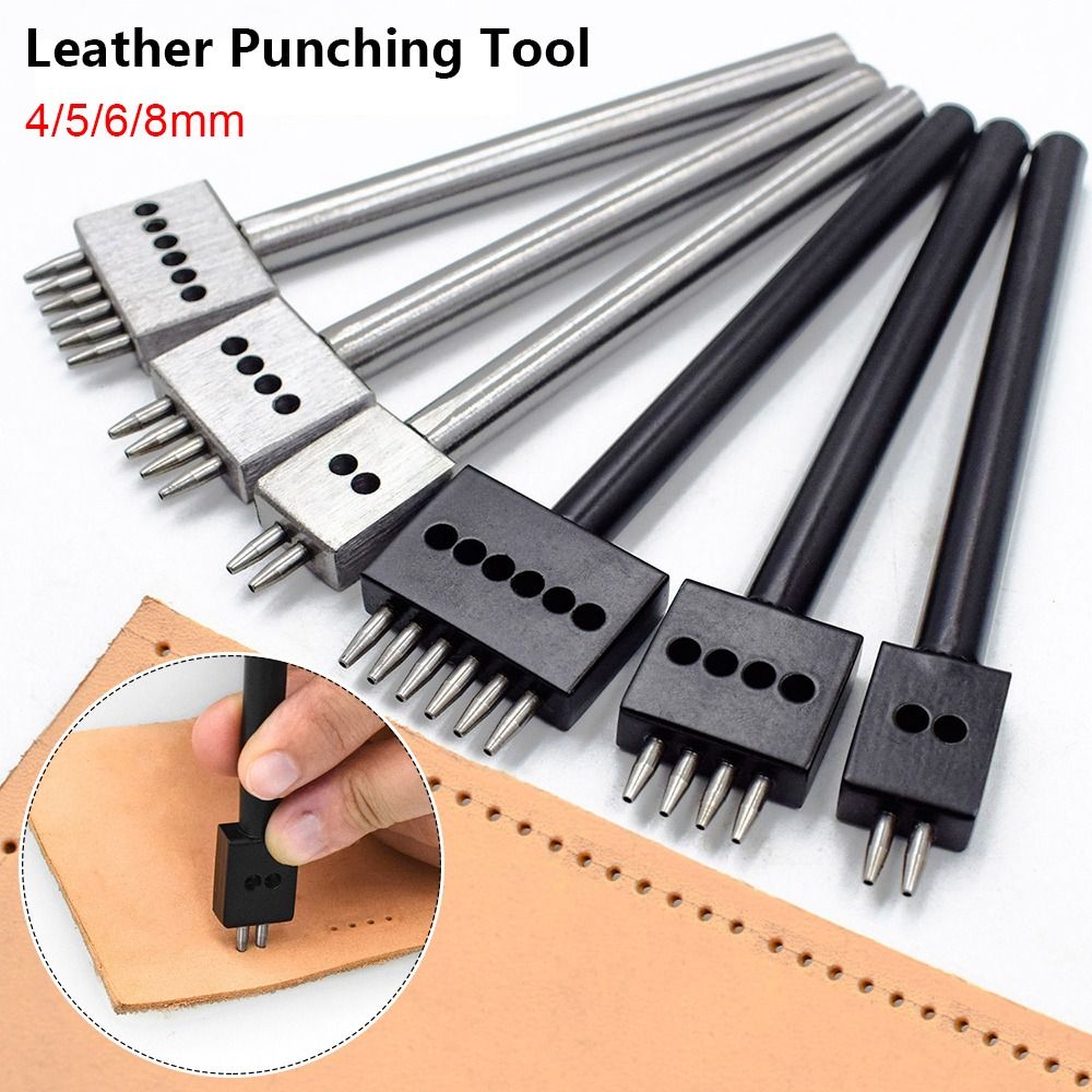 1Pcs 2/4/6Teeth Leather Punchi - Leatherwork Hole Punch ulasan dan harga