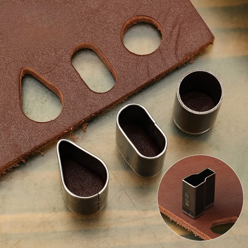 5pcs/6Pcs Short Head Hollow Pu - Leatherwork Hole Punch ulasan dan harga