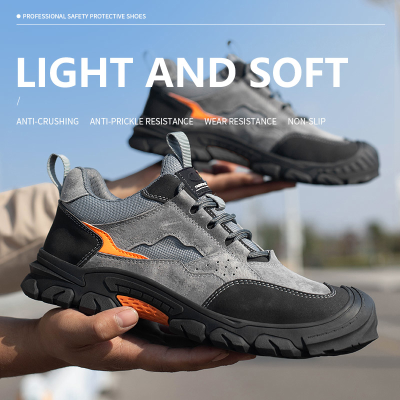 Anti-smash Puncture Proof Func - Leather Work Flats ulasan dan harga