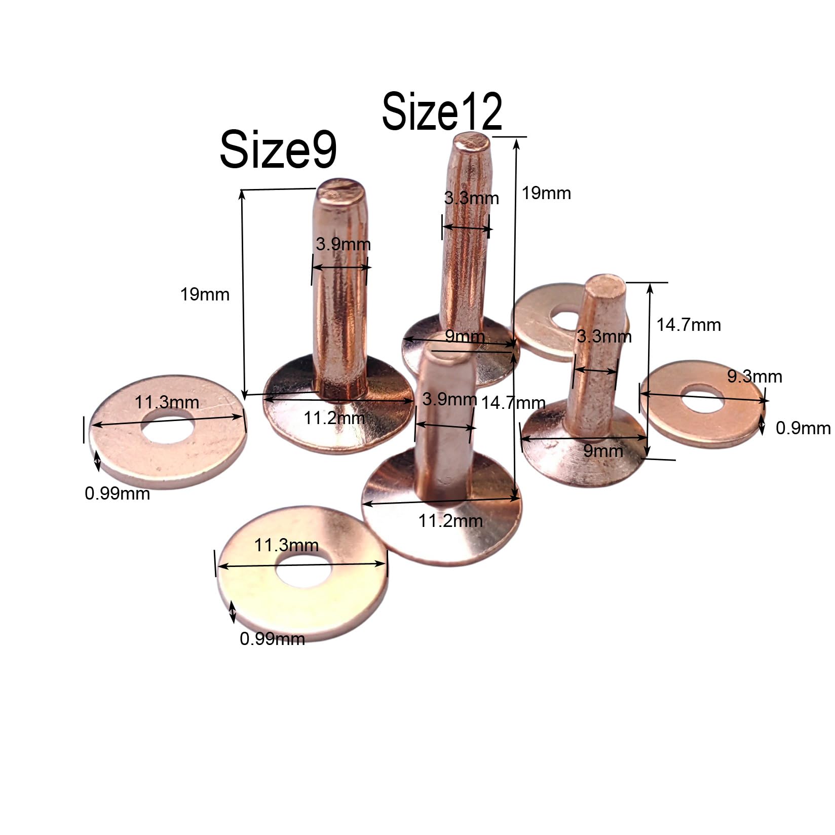 Copper Rivets and Burrs  #9 an - Rivet Setter Tool ulasan dan harga