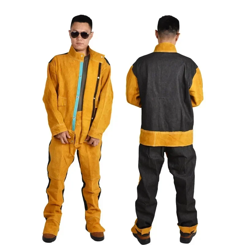 Workplace Safety Clothing Cowh - Leather Work Overalls ulasan dan harga