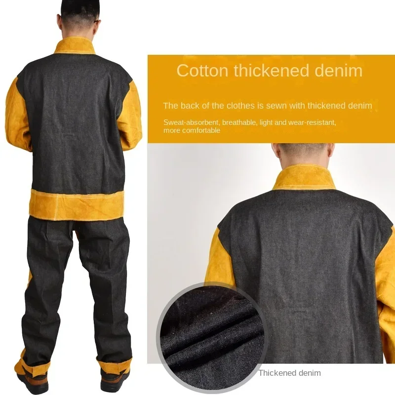 Workplace Safety Clothing Cowh - Leather Work Overalls ulasan dan harga