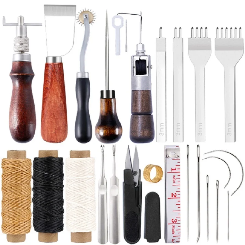 KRABALL Leather Craft Tool Kit - Leatherwork Repairs ulasan dan harga