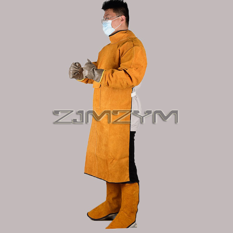 1Set Electric Welding Clothing - Leather Work Overalls ulasan dan harga