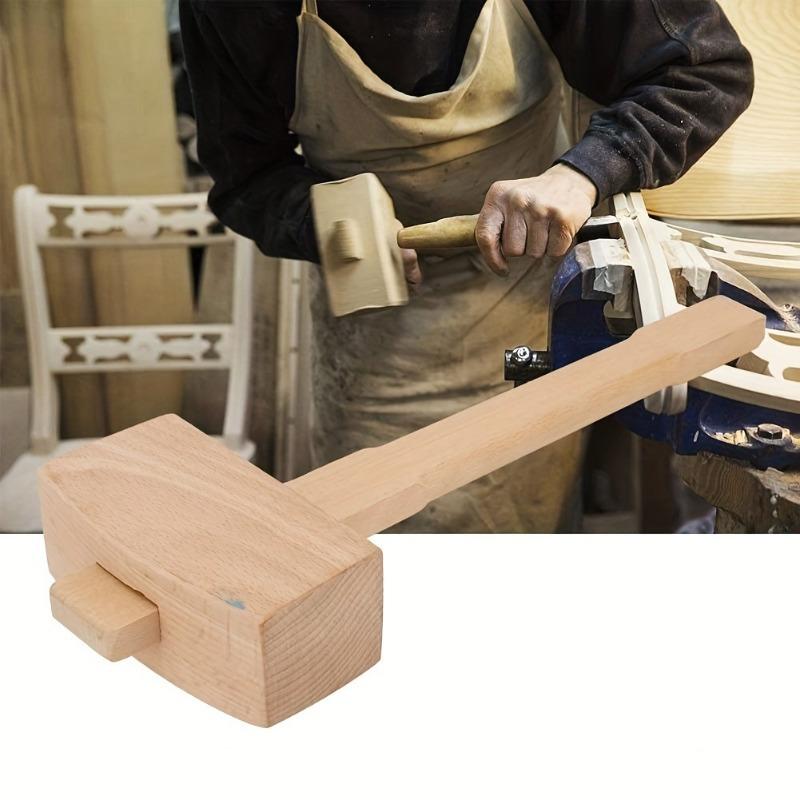 1Pc DIY Leather Beech Solid Wo - Leatherwork Mallet ulasan dan harga