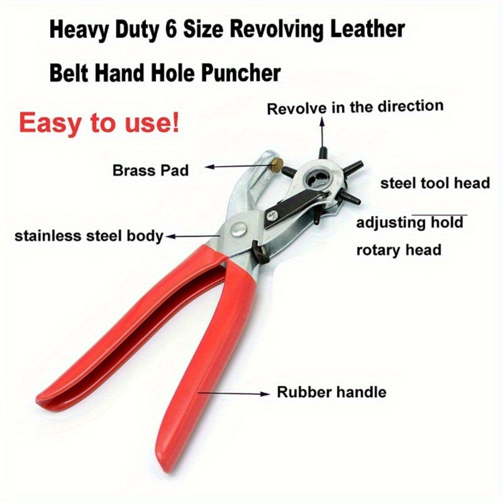 1pcs Heavy Duty Rotary Leather - Leatherwork Hole Punch ulasan dan harga